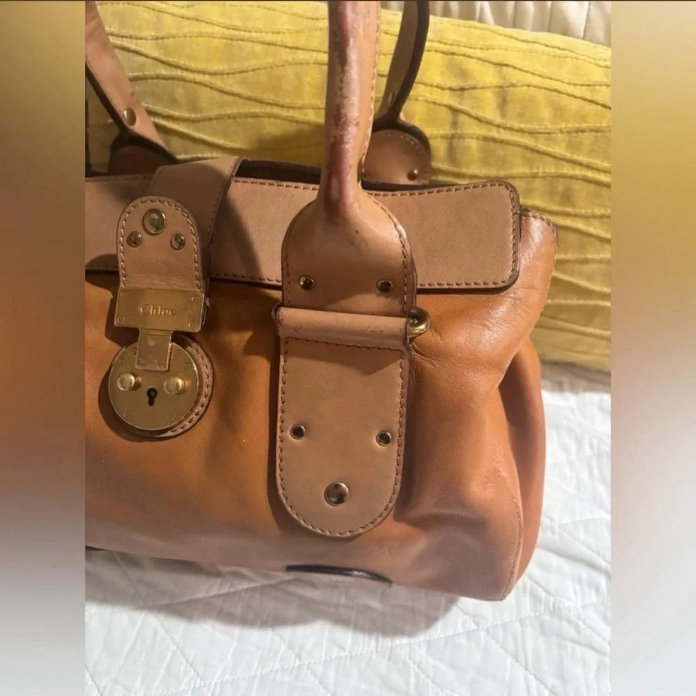Tan Leather Women's Bag - Picture 4 of 8